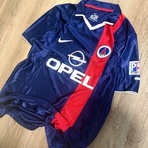 PSG Paris Saint Germain 2001/02 Home Retro Soccer Jersey Vintage Football Shirt